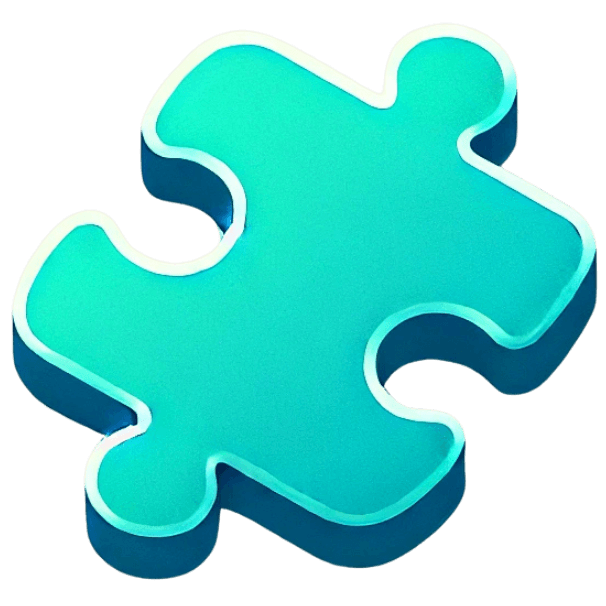 Decorative puzzle piece